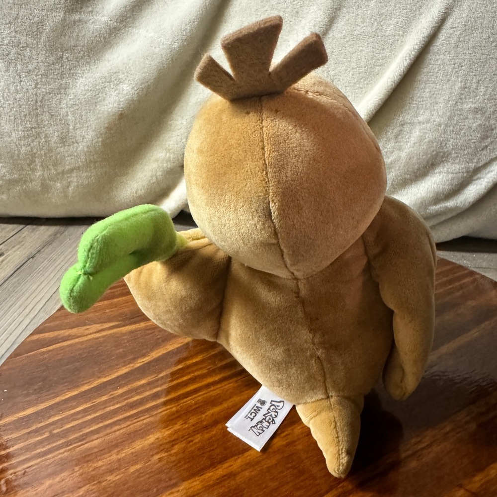 Pokemon Center Original Pokemon fit Plush Doll Farfetch'd w/Paper Tag 13cm 5.1" - Picture 3 of 6